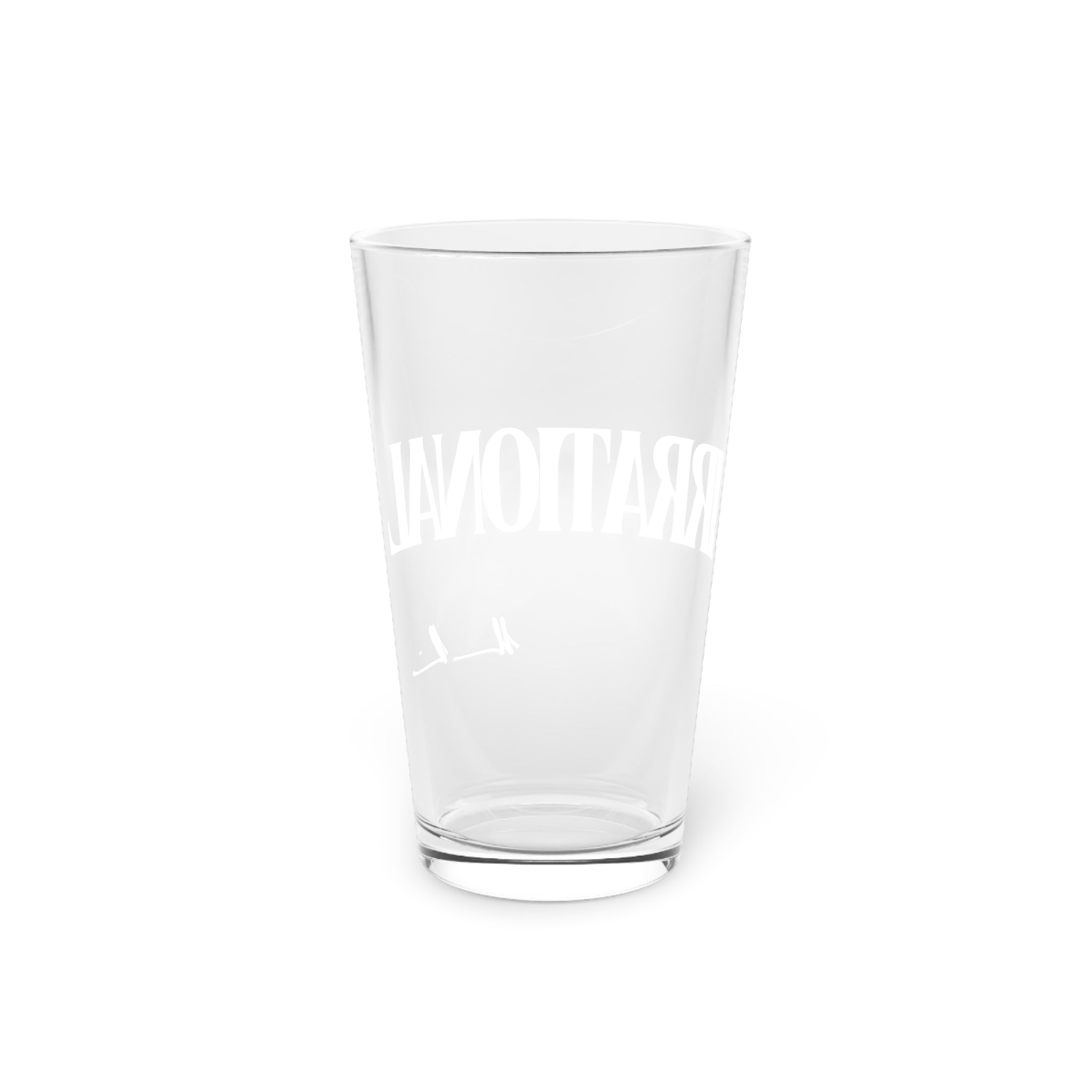 'IRRATIONAL' Pint Glass, 16oz